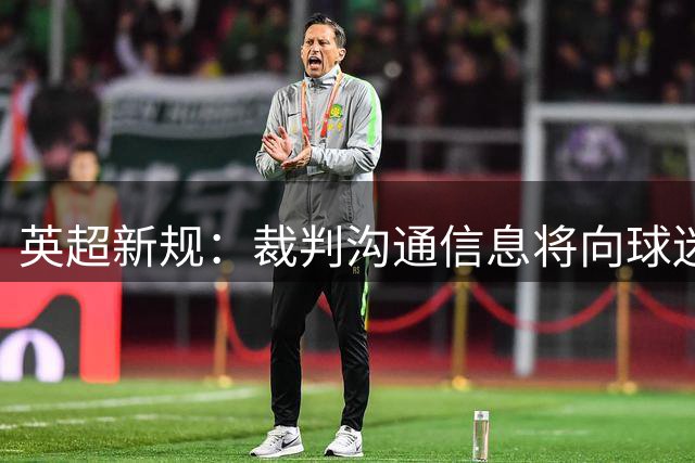 英超新规：裁判沟通信息将向球迷公开